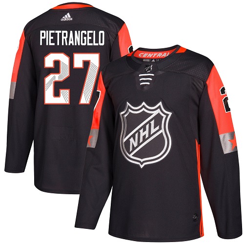 Adidas St.Louis Blues #27 Alex Pietrangelo Black 2018 All-Star Central Division Authentic Stitched Youth NHL Jersey->youth nhl jersey->Youth Jersey